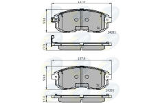 Sada brzdových platničiek kotúčovej brzdy COMLINE CBP32025