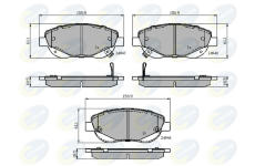 Sada brzdových platničiek kotúčovej brzdy COMLINE CBP32035