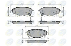 Sada brzdových platničiek kotúčovej brzdy COMLINE CBP32119
