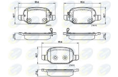 Sada brzdových platničiek kotúčovej brzdy COMLINE CBP32139