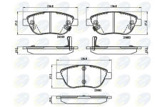 Sada brzdových platničiek kotúčovej brzdy COMLINE CBP32141