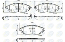 Sada brzdových platničiek kotúčovej brzdy COMLINE CBP32150