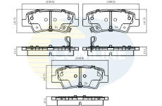 Sada brzdových platničiek kotúčovej brzdy COMLINE CBP32161