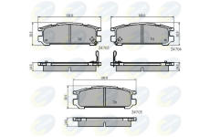 Sada brzdových platničiek kotúčovej brzdy COMLINE CBP3218