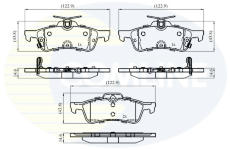 Sada brzdových platničiek kotúčovej brzdy COMLINE CBP32204