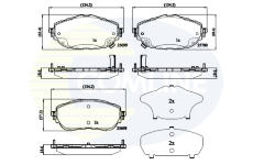 Sada brzdových platničiek kotúčovej brzdy COMLINE CBP32207