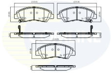 Sada brzdových platničiek kotúčovej brzdy COMLINE CBP32230