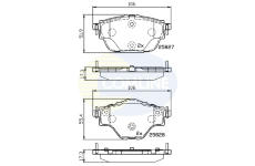 Sada brzdových platničiek kotúčovej brzdy COMLINE CBP32235