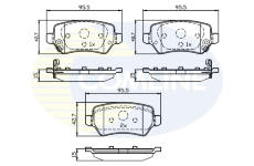 Sada brzdových platničiek kotúčovej brzdy COMLINE CBP32239