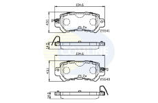 Sada brzdových platničiek kotúčovej brzdy COMLINE CBP32241