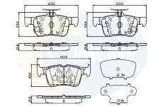 Sada brzdových platničiek kotúčovej brzdy COMLINE CBP32243