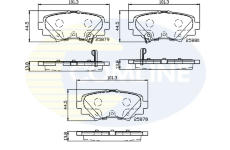 Sada brzdových platničiek kotúčovej brzdy COMLINE CBP32248