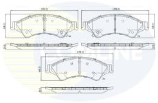 Sada brzdových platničiek kotúčovej brzdy COMLINE CBP32275