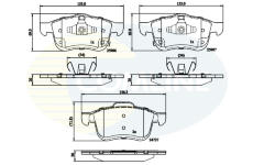 Sada brzdových platničiek kotúčovej brzdy COMLINE CBP32280