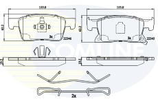 Sada brzdových platničiek kotúčovej brzdy COMLINE CBP32309