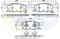 Sada brzdových platničiek kotúčovej brzdy COMLINE CBP32310