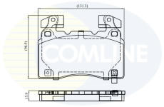 Sada brzdových platničiek kotúčovej brzdy COMLINE CBP32372