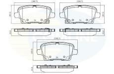 Sada brzdových platničiek kotúčovej brzdy COMLINE CBP32384