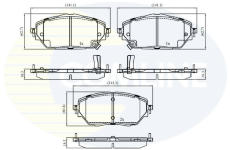 Sada brzdových platničiek kotúčovej brzdy COMLINE CBP32438
