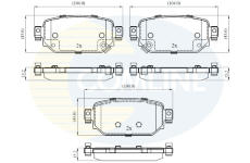 Sada brzdových platničiek kotúčovej brzdy COMLINE CBP32442