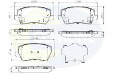 Sada brzdových platničiek kotúčovej brzdy COMLINE CBP32526