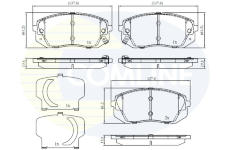 Sada brzdových platničiek kotúčovej brzdy COMLINE CBP32529