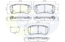 Sada brzdových platničiek kotúčovej brzdy COMLINE CBP32530