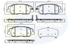 Sada brzdových platničiek kotúčovej brzdy COMLINE CBP32760