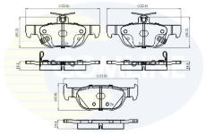 Sada brzdových platničiek kotúčovej brzdy COMLINE CBP32857