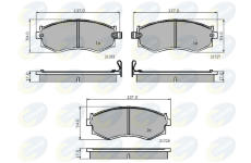 Sada brzdových platničiek kotúčovej brzdy COMLINE CBP3286