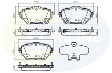 Sada brzdových platničiek kotúčovej brzdy COMLINE CBP33073