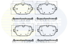 Sada brzdových platničiek kotúčovej brzdy COMLINE CBP33530