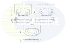 Sada brzdových platničiek kotúčovej brzdy COMLINE CBP33791