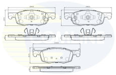 Sada brzdových platničiek kotúčovej brzdy COMLINE CBP34024