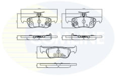 Sada brzdových platničiek kotúčovej brzdy COMLINE CBP34027