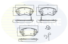 Sada brzdových platničiek kotúčovej brzdy COMLINE CBP34028