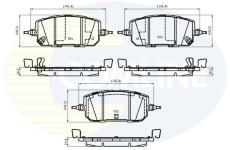 Sada brzdových platničiek kotúčovej brzdy COMLINE CBP34070
