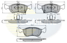 Sada brzdových platničiek kotúčovej brzdy COMLINE CBP3450