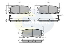Sada brzdových platničiek kotúčovej brzdy COMLINE CBP3461