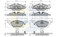 Sada brzdových platničiek kotúčovej brzdy COMLINE CBP3584