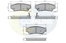 Sada brzdových platničiek kotúčovej brzdy COMLINE CBP3587