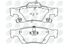 Sada brzdových platničiek kotúčovej brzdy COMLINE CBP36076