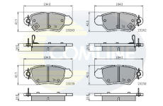 Sada brzdových platničiek kotúčovej brzdy COMLINE CBP3750
