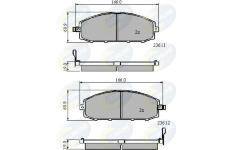 Sada brzdových platničiek kotúčovej brzdy COMLINE CBP3777
