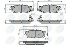 Sada brzdových platničiek kotúčovej brzdy COMLINE CBP3835