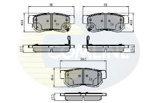 Sada brzdových platničiek kotúčovej brzdy COMLINE CBP3879