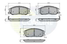 Sada brzdových platničiek kotúčovej brzdy COMLINE CBP3902