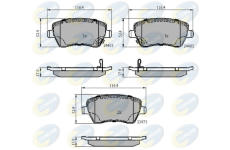 Sada brzdových platničiek kotúčovej brzdy COMLINE CBP3984