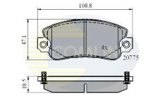Sada brzdových platničiek kotúčovej brzdy COMLINE CBP4129