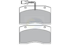 Sada brzdových platničiek kotúčovej brzdy COMLINE CBP9018/8